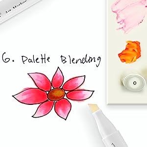 Kit de marcadores Oahu com 120 cores (ponta fina & chanfrada)