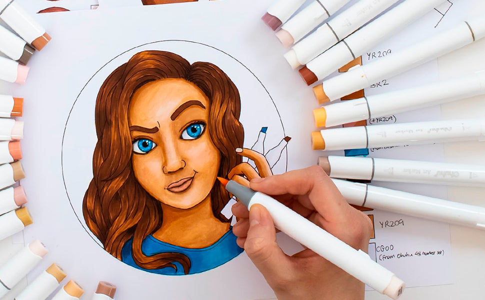 Novo estojo Honolulu de 48 cores clássicas (ponta pincel & chisel)