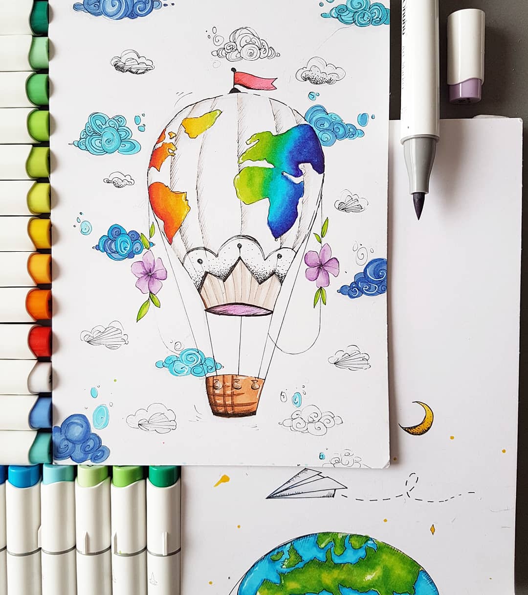 Novo estojo Honolulu- kit 24 cores básicas (ponta Pincel & Chanfrada)