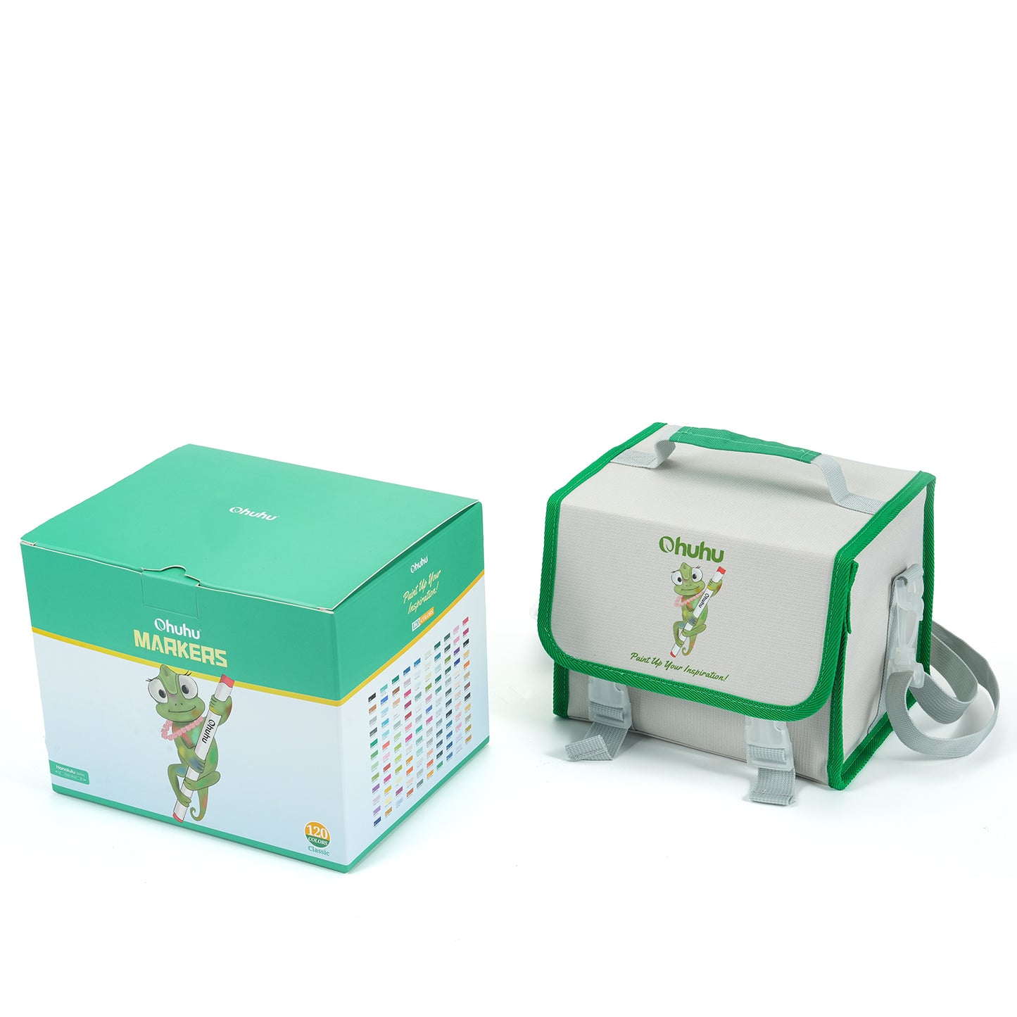 Novo estojo Honolulu com 120 cores (ponta pincel & chisel)