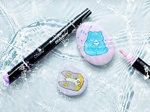 Marcador acrílico à prova d'água Ohuhu com duas pontas - 30 cores