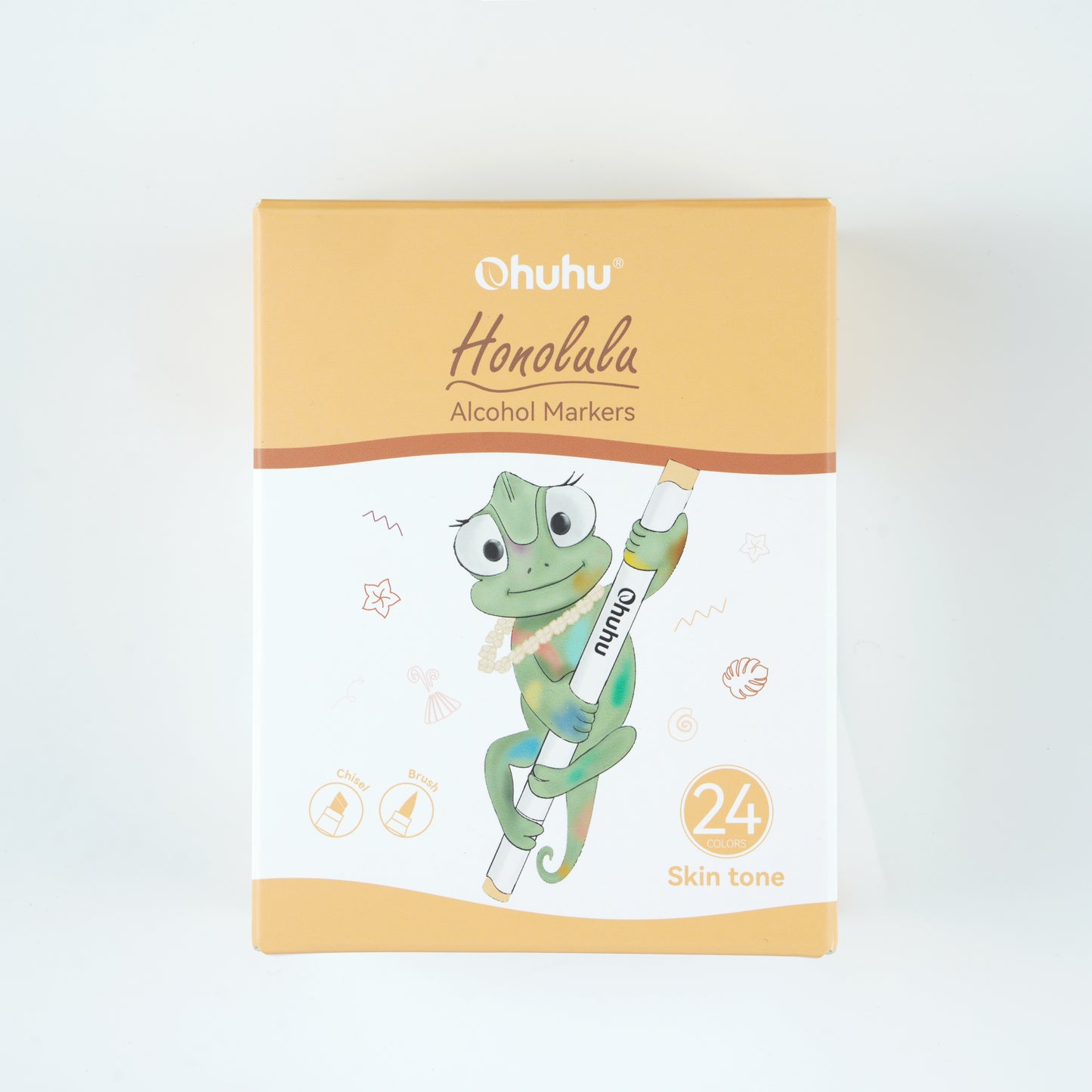 Novo estojo Honolulu - kit 24 tons de pele e ponta Pincel & Chanfrada