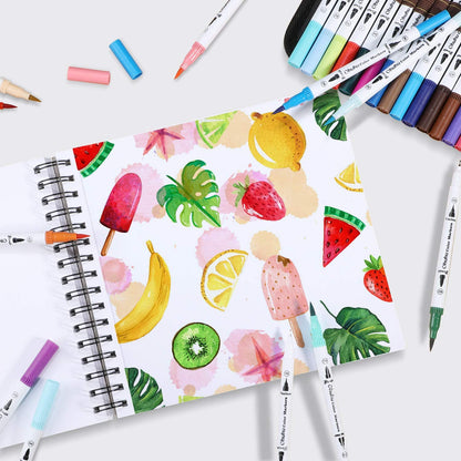 Caderno de desenhos espiral feito para Marcadores à base de alcool