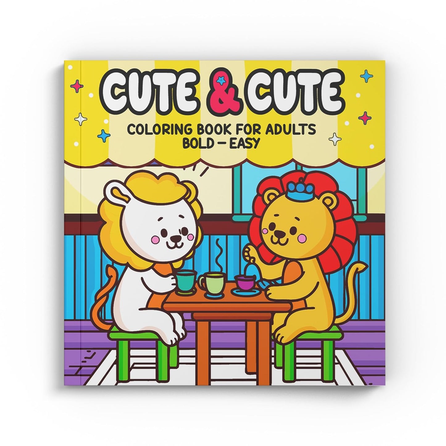 Cute & Cute Coloring Book Lions