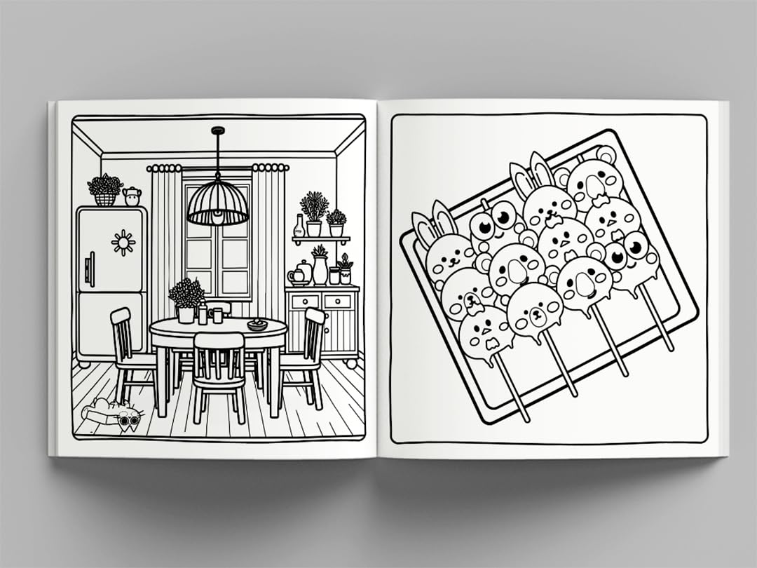 Cute & Cute Coloring Book Lions