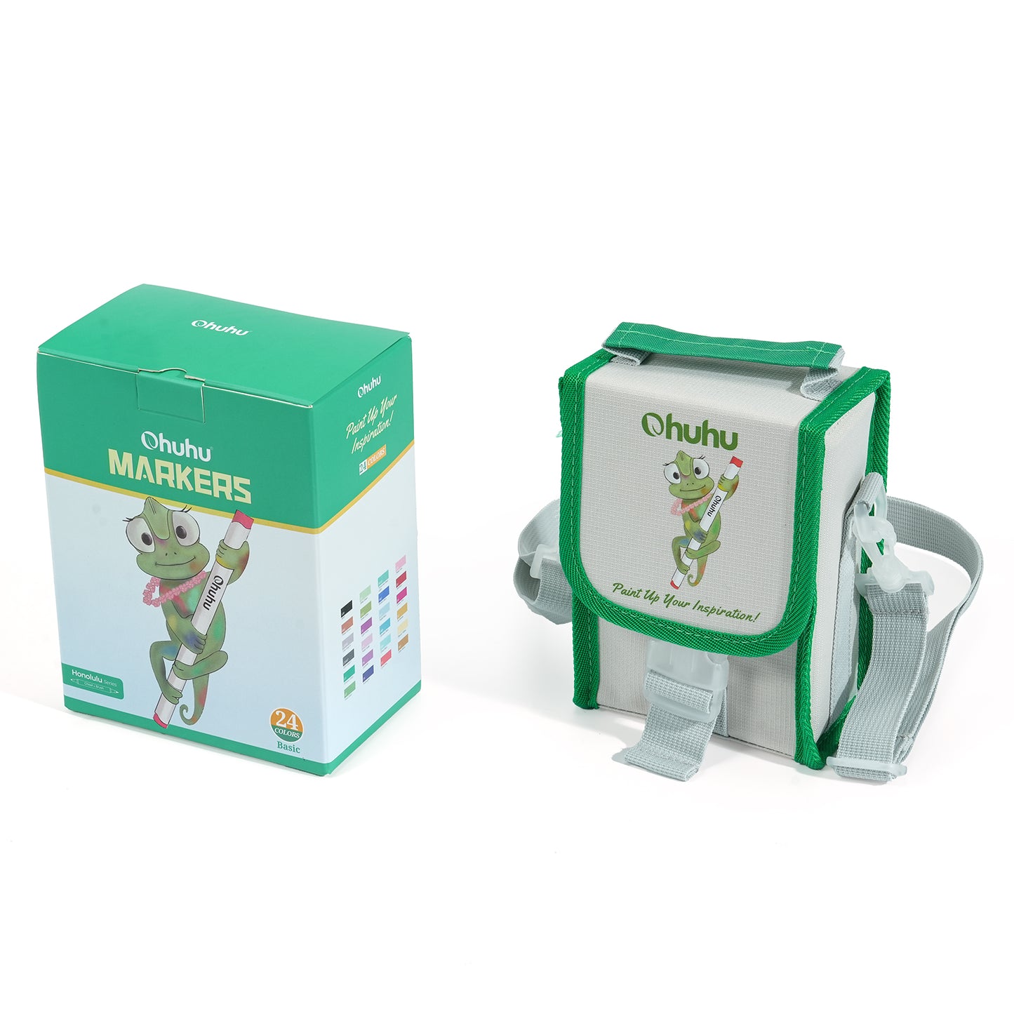 Novo estojo Honolulu- kit 24 cores básicas (ponta Pincel & Chanfrada)